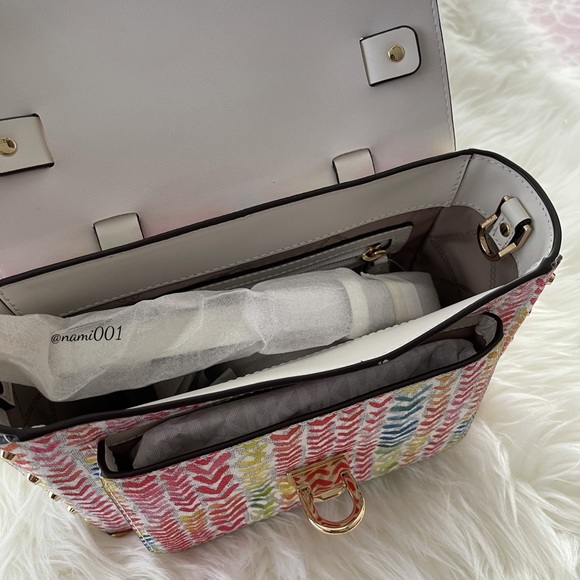 Michael Kors Manhattan Printed Satchel NWT - Picture 9 of 15